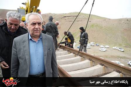 عملیات بازسازی پل راه آهن میانه امشب تمام می‌شود