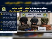 دستگیری سه سارق سیم و کابل برق در شهرستان “میانه”