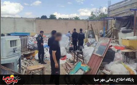 پلیس میانه در کمین مالخران؛ کشف اموال سرقتی در بازرسی از ضایعات‌فروشی‌ها