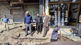 بازدید فرماندار ویژه میانه از پروژه نوسازی شبکه آب سرچشمه شمالی