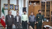 تقدیر فرماندار ویژه میانه از رئیس کلانتری ۱۲ در راستای صیانت از زیرساخت‌های مخابراتی