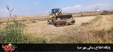 رفع تصرف ۳ هکتار از بستر و حریم رودخانه در حصار میانه
